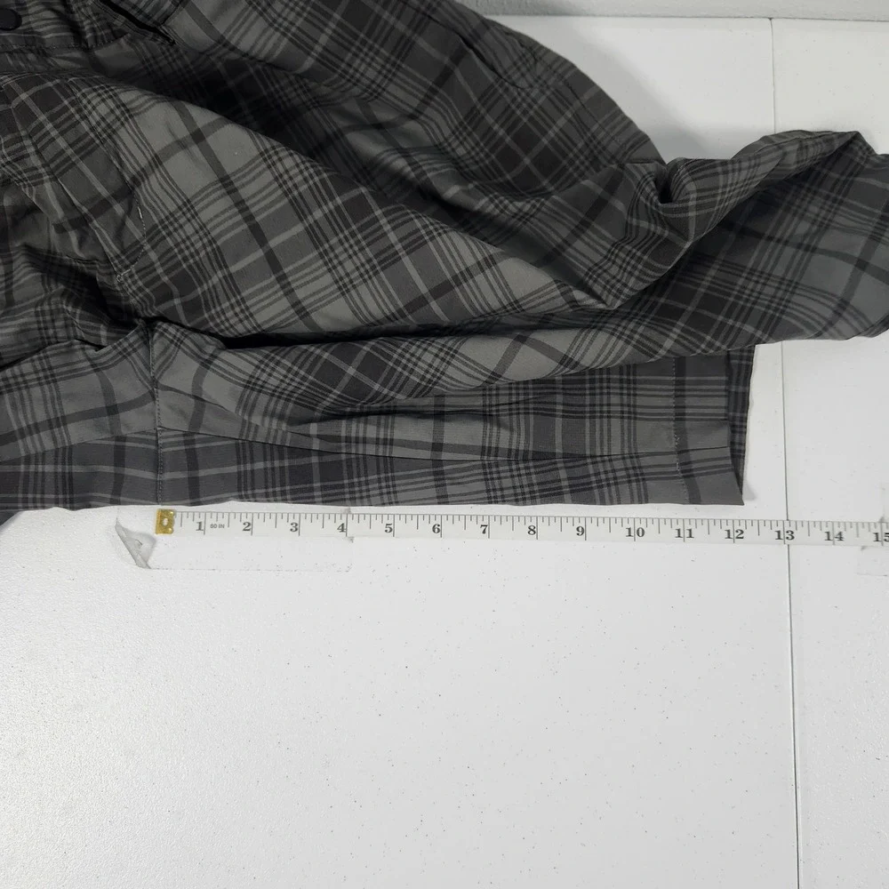 Nike Golf Dri-FIT Grey Plaid‎ Performance Shorts Mens 42 Flat Front Stretch